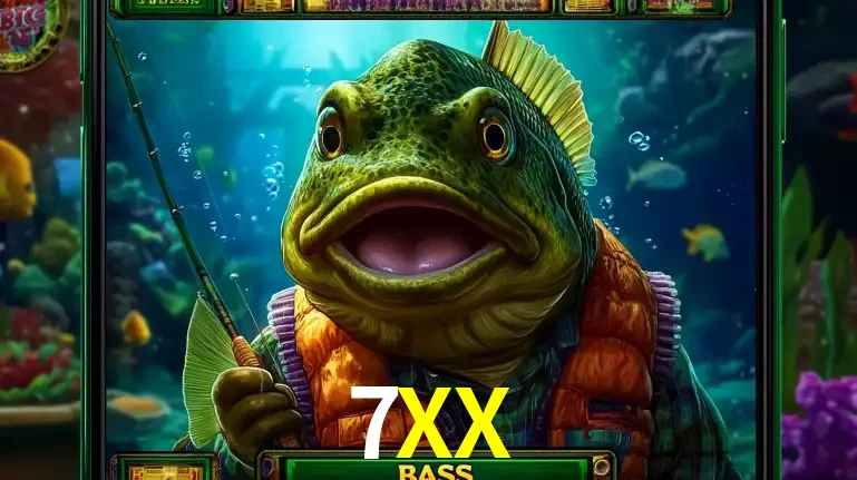 Personagem de peixe pescador do popular jogo de slot com tema de pescaria, uma das emocionantes opções de caça-níqueis para jogar e ganhar no cassino 7XX.